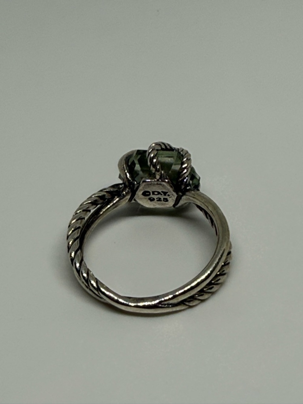 David Yurman Prasiolite wrap ring with white diamonds - Picture 4 of 4